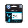 HP 912 Cyan Original Ink Cartridge 3YL77AE